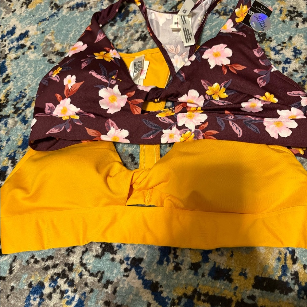 Lot of 2 Victoria’s Secret sports bars size large new